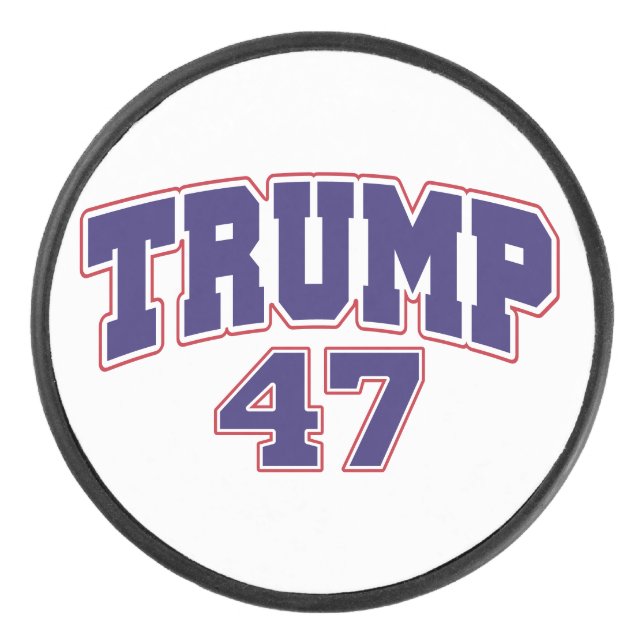 Disco De Hockey Donald Trump 47 (Anverso)