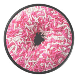 Disco De Hockey Donut Rosado blanco