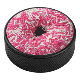 Disco De Hockey Donut Rosado blanco