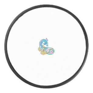 Disco De Hockey Dot, Sherpa Blue, Golden Sand Design