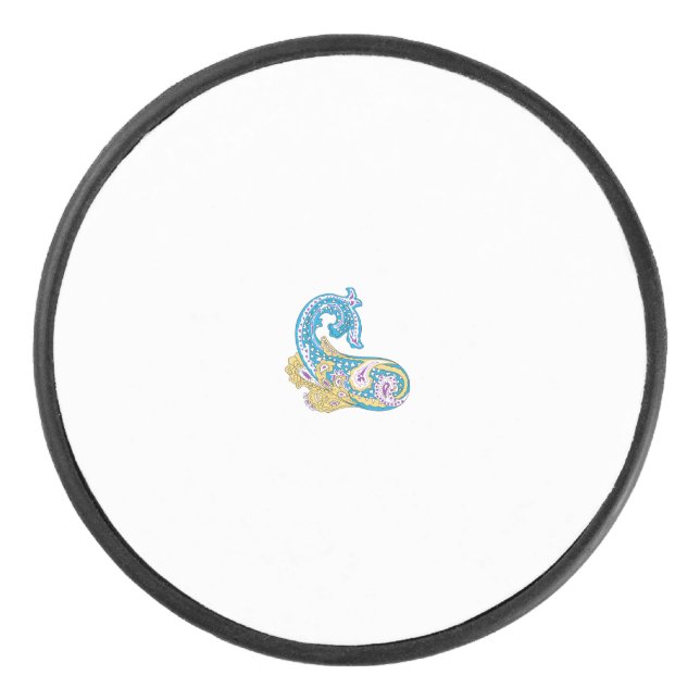 Disco De Hockey Dot, Sherpa Blue, Golden Sand Design (Anverso)
