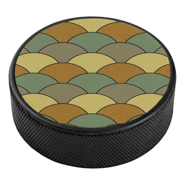 Disco De Hockey Dragon Scales, Fans, Waves, Seigaiha, Camouflage (3/4)