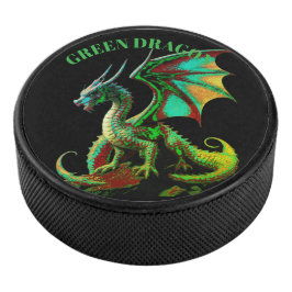 DISCO DE HOCKEY DRAGÓN VERDE