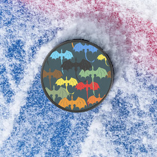 Disco De Hockey Dragon Wing Blue Flight Fantasy