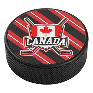 Disco De Hockey Duende malicioso canadiense del equipo de hockey