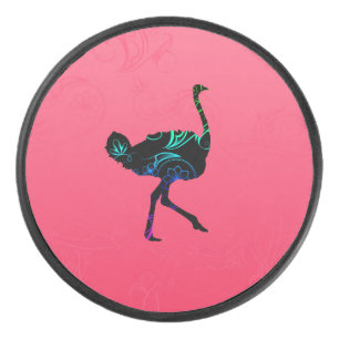 Disco De Hockey Duende malicioso de hockey abstracto de la