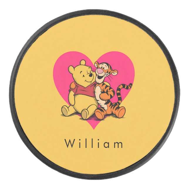 Disco De Hockey Dulce Winnie the Pooh y Tigger (Anverso)