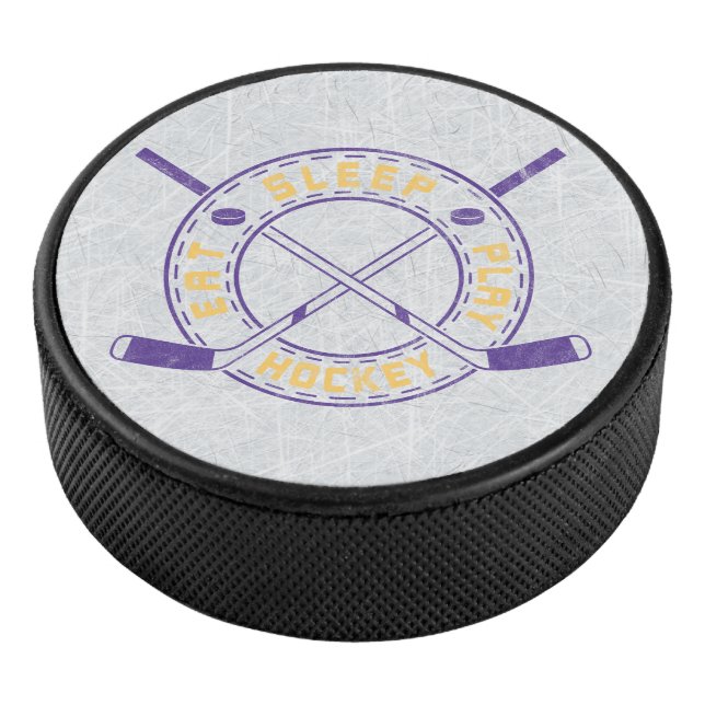 Disco De Hockey Eat Sleep Play Hockey Puck (3/4)
