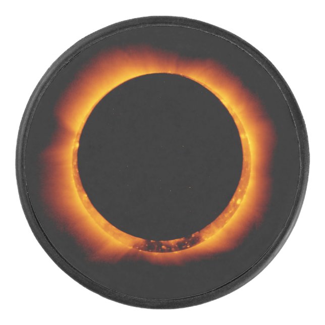 Disco De Hockey Eclipse solar casi total (Anverso)