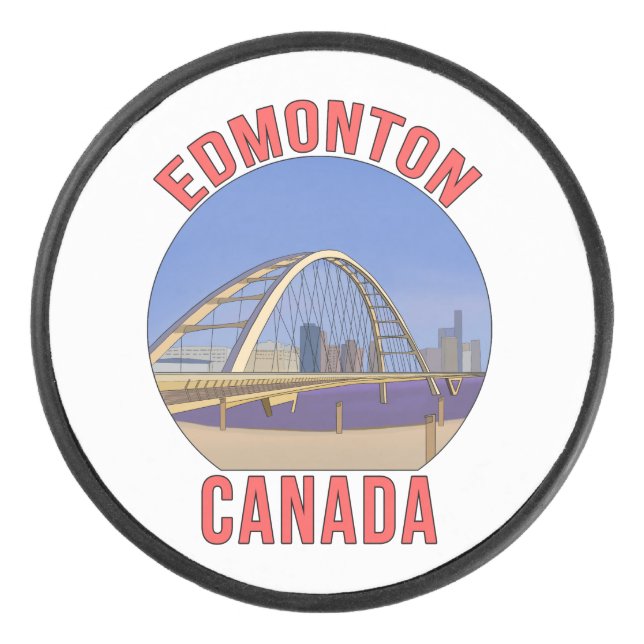 Disco De Hockey Edmonton Alberta Canada (Anverso)