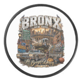 Disco De Hockey El Bronx Nueva York Boogie Down Collage Urbano