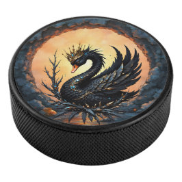 Disco De Hockey El cisne de obsidiana de la gracia a la luz de la 