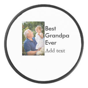 Disco De Hockey El mejor abuelo siempre agrega el nombre de la fot