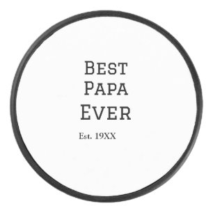 Disco De Hockey El mejor papá jamás se presentó. Añadir el nombre 