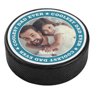 Disco De Hockey El papá más genial jamás Foto personalizada modern