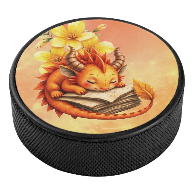 Disco De Hockey El pequeño dragón místico.  (3/4)