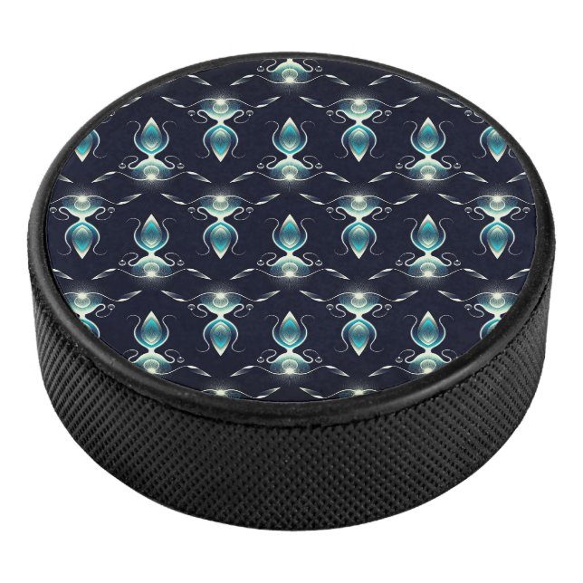 Disco De Hockey Elegante aspecto de las joyas azules con luz brill (3/4)