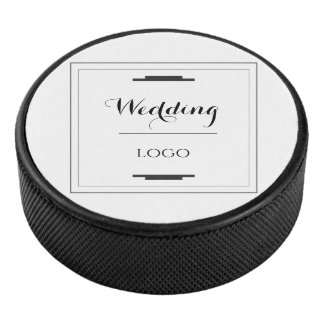 Disco De Hockey Elegante Regalo Personalizado de Boda Moderno Pers