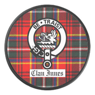 Disco De Hockey Emblema de Clan Innes y Tartán
