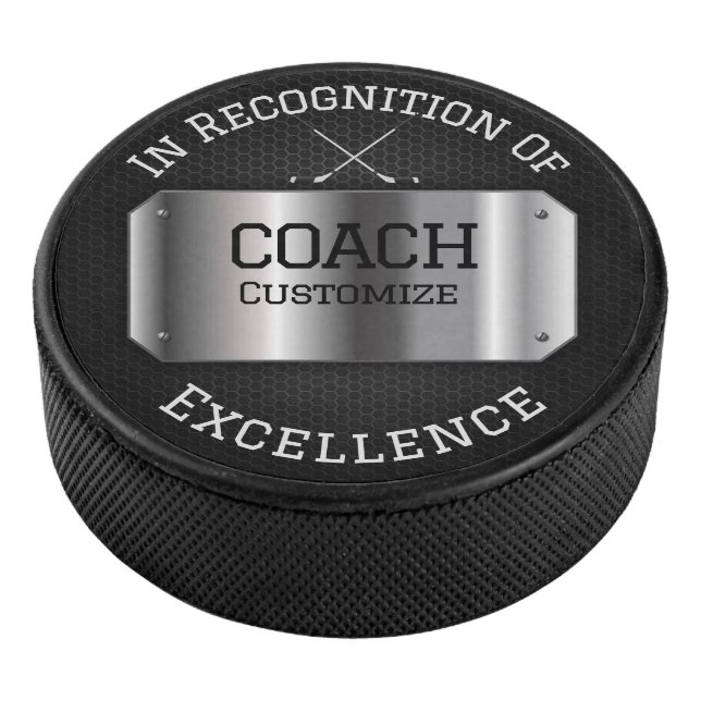 Disco De Hockey Entrenador de hockey personalizado (3/4)