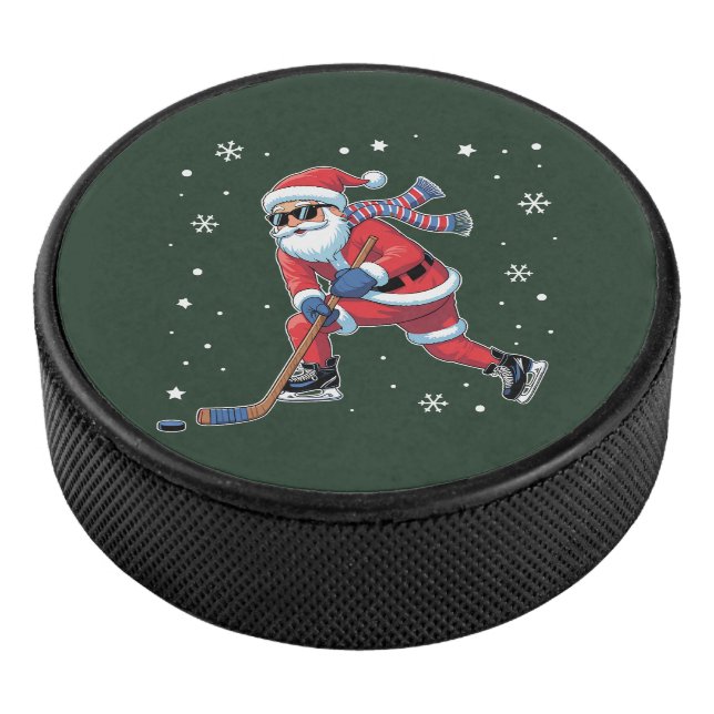 Disco De Hockey Equipo deportivo de hielo Santa Navidades de Hocke (3/4)