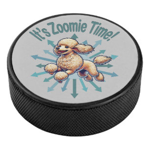 Disco De Hockey Es Tiempo Zoomie Caniche
