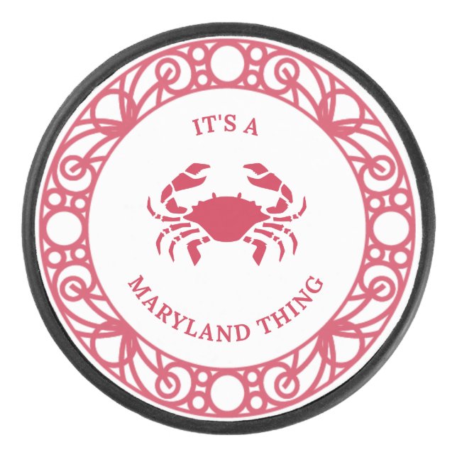 DISCO DE HOCKEY ES UNA COSA DE MARYLAND (CRABS). (Anverso)
