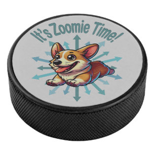 Disco De Hockey Es Zoomie Time Corgi