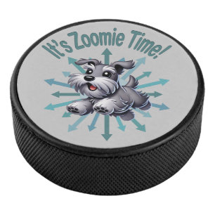 Disco De Hockey Es Zoomie Time Miniature Schnauzer