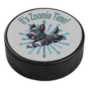 Disco De Hockey Es Zoomie Time Scottish Terrier