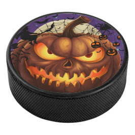 Disco De Hockey Escandalosa 🎃 de hockey sobre calabaza de Hallowe