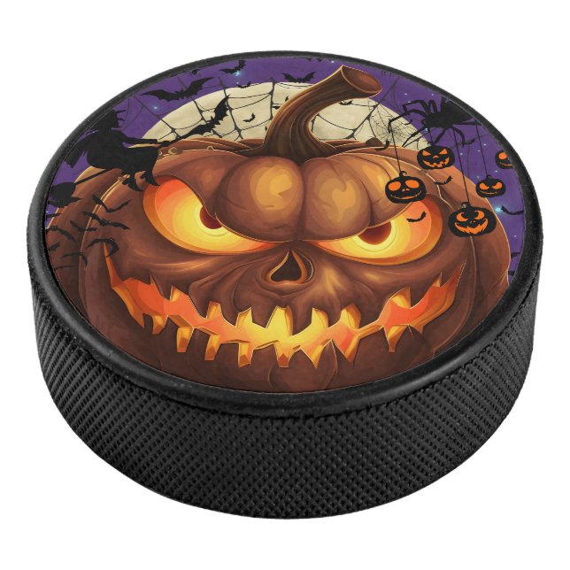 Disco De Hockey Escandalosa 🎃 de hockey sobre calabaza de Hallowe (3/4)