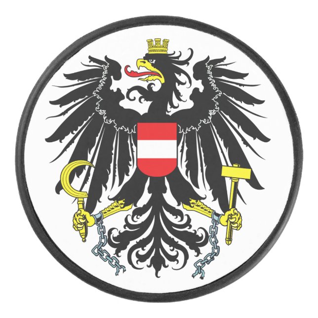 Disco De Hockey Escudo de armas de Austria (Anverso)