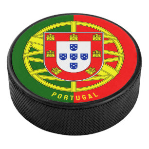 Disco De Hockey Escudo de armas del Reino de Portugal 1640-1910