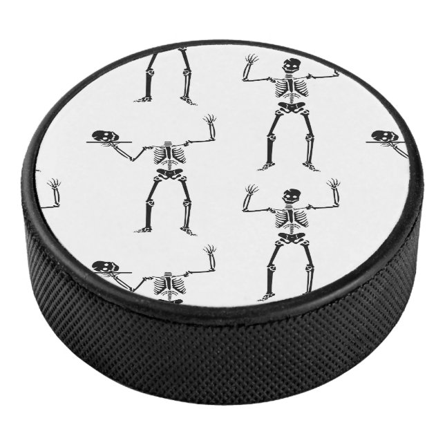 Disco De Hockey Esqueletos De Halloween, Truco O Tratamiento, Boo (3/4)