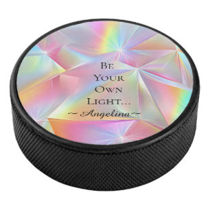 Disco De Hockey Estética holográfica