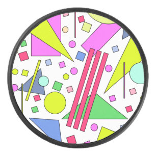 Disco De Hockey Estilo retro vintage de los años 80 y 90