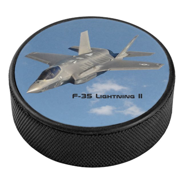 Disco De Hockey F-35 Lightning II Panther Jet Fighter Hockey Puck (3/4)