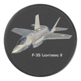 Disco De Hockey F-35 Luchador Lightning II Panther Jet