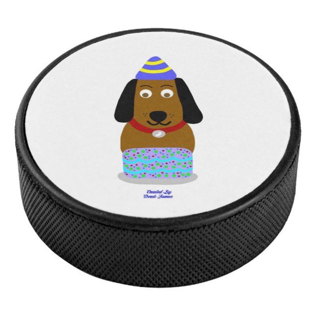 Disco De Hockey Feliz cumpleaños, campeón de hockey (3/4)