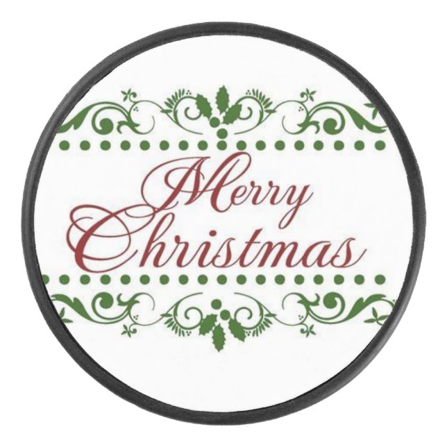 Disco De Hockey Feliz Navidad (Anverso)