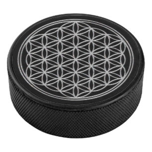 Disco De Hockey Flor de vida / Blume des Lebens - cristal de hielo