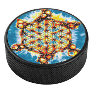 Disco De Hockey Flor De Vida - Formas Coloridas 5