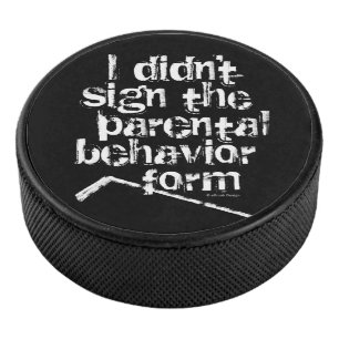 Disco De Hockey Forma de comportamiento parental de hockey