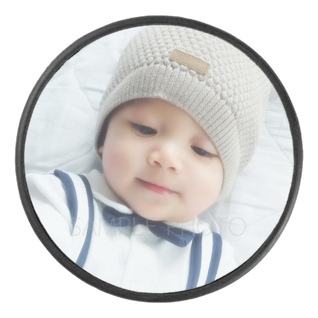 Disco De Hockey Foto personalizado (Anverso)