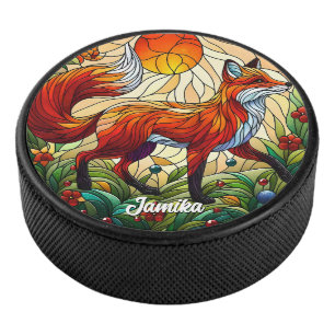 Disco De Hockey Fox y Sun rojos