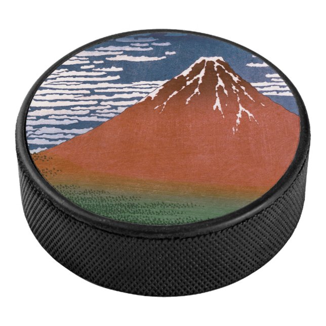 Disco De Hockey Fuji Rojo, El Volcán Aka Fujiyama Katsushika Hokus (3/4)