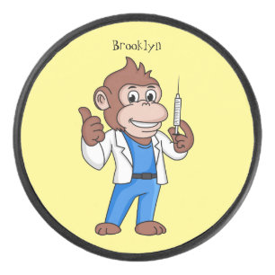 Disco De Hockey Funny orangutan ape personalizado médica