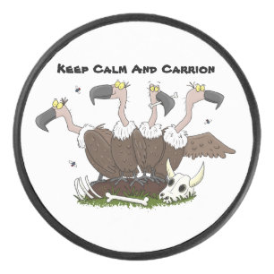 Disco De Hockey Funny personalizado de humor de buitres