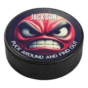 Disco De Hockey Funny Puck Around y descubre a Angry Puck